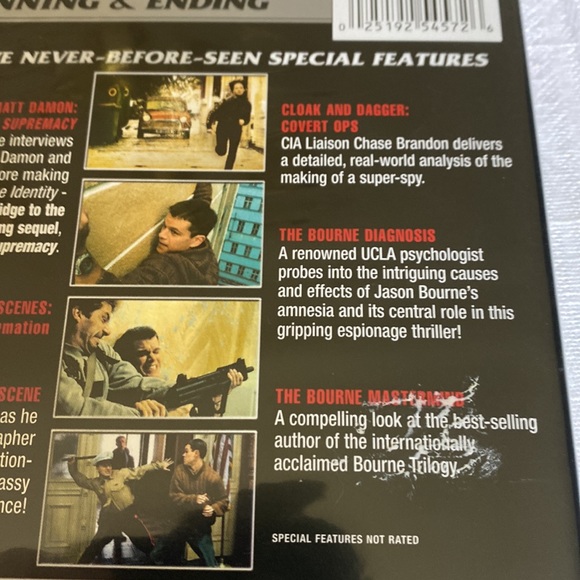 🎬PRICING🎬 The Bourne Identity DVD Widescreen Edition - Picture 4 of 6